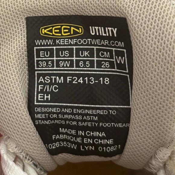 (Sold) Women's Keen Utility Vista Composite Toe Shoes. Size 9W Birch/Brown Sugar - Picture 10 of 11